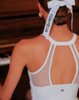 Mesh Halter Tank - White