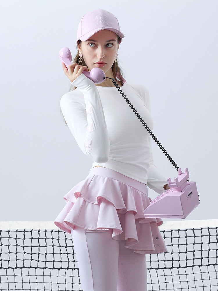 BRINLEY Embroidered Long-sleeve T-shirt