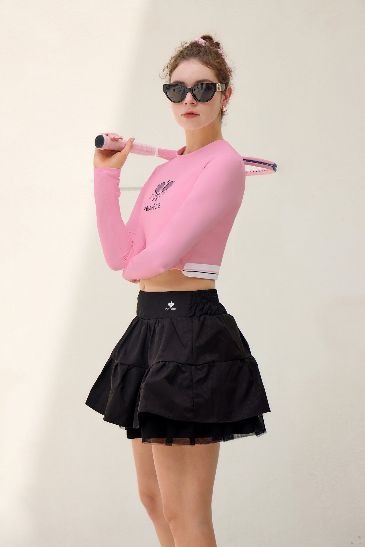 Barbie Pink Round Neck Long-Sleeve T-Shirt