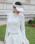 Poise™ Shrink Long Sleeve Top - White