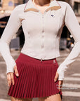 Poise™ Elite Essentials UV Sun Protection Long-Sleeve Athletic Jacket-White