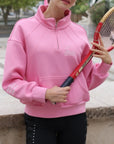 Poise™ Half-Zip Top Performance Sweatshirt-Pink