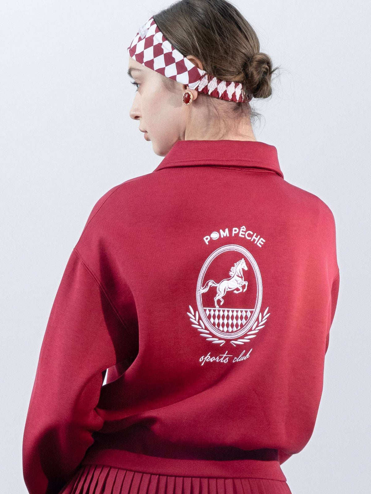 YARROW Polo Sweatshirt - Ankara Red