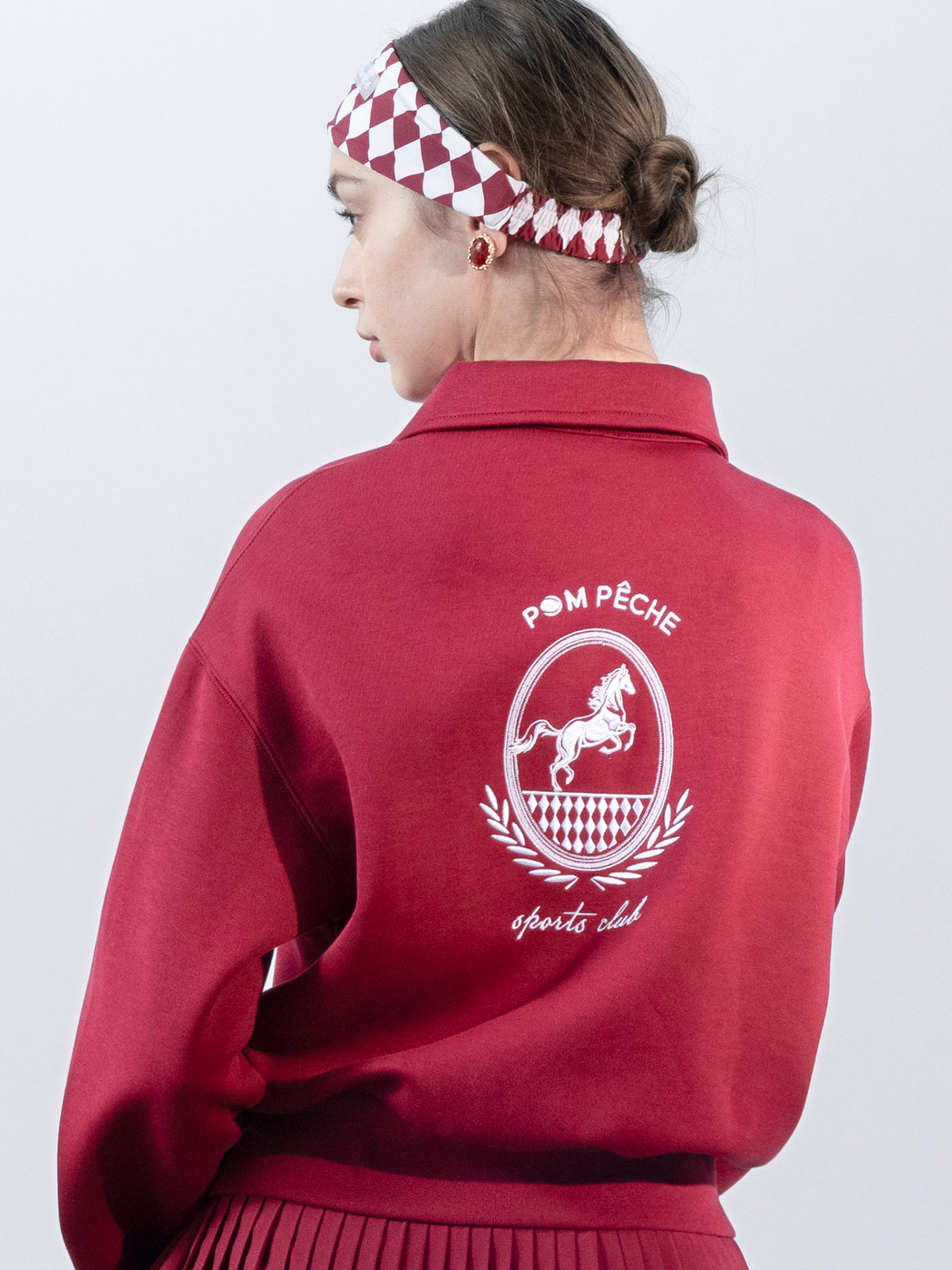 YARROW Polo Sweatshirt - Ankara Red