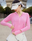 PowerFlow UV protect Long Sleeve TOP - Rose Pink