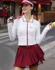 Poise™ V-neck Waffle Sweatshirt Jacket