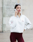 Poise™ Half-Zip Top Performance Sweatshirt-Gray