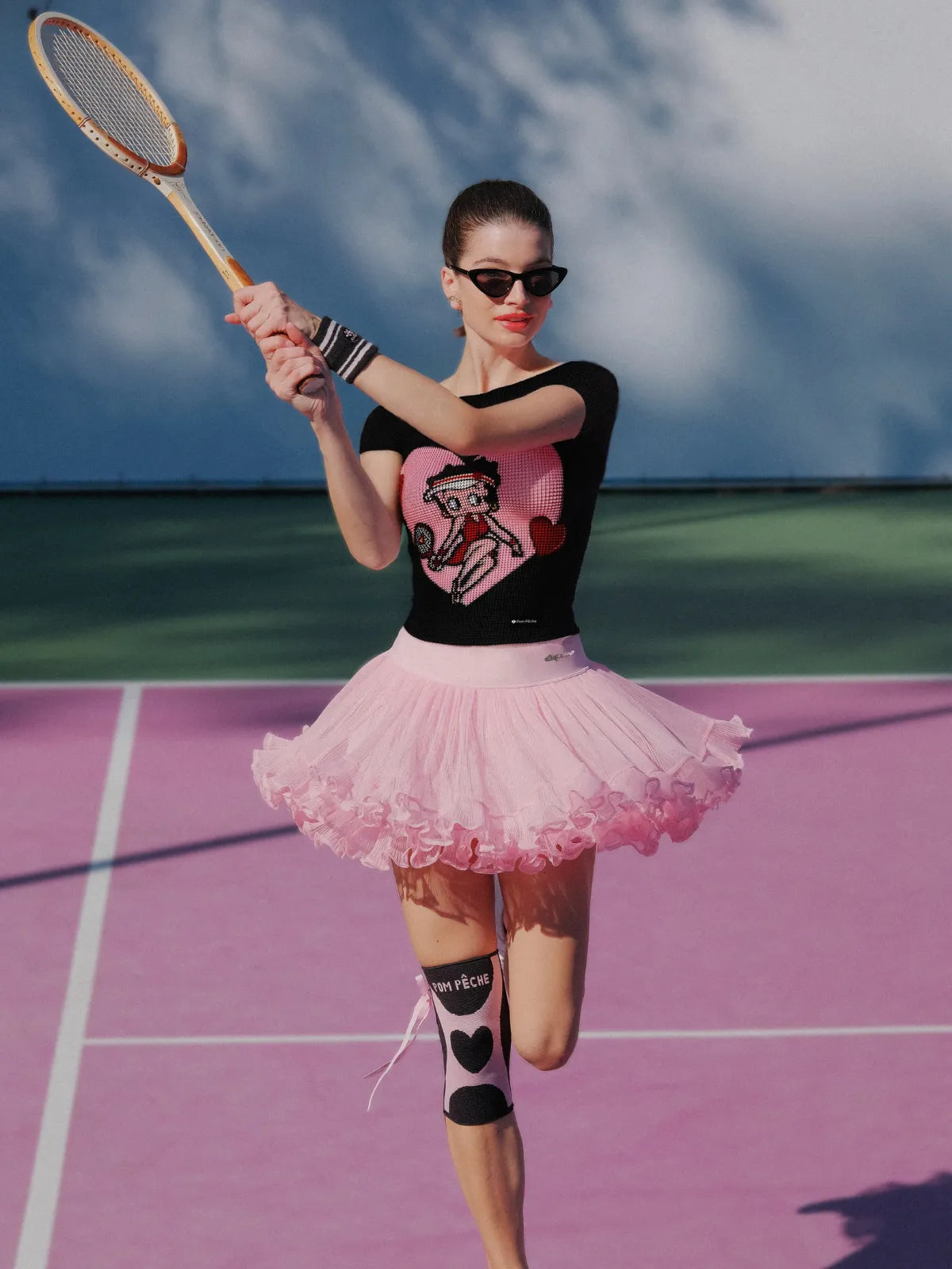 Betty Boop Spin™ Rose Ruffle Skirt - Macarons Pink