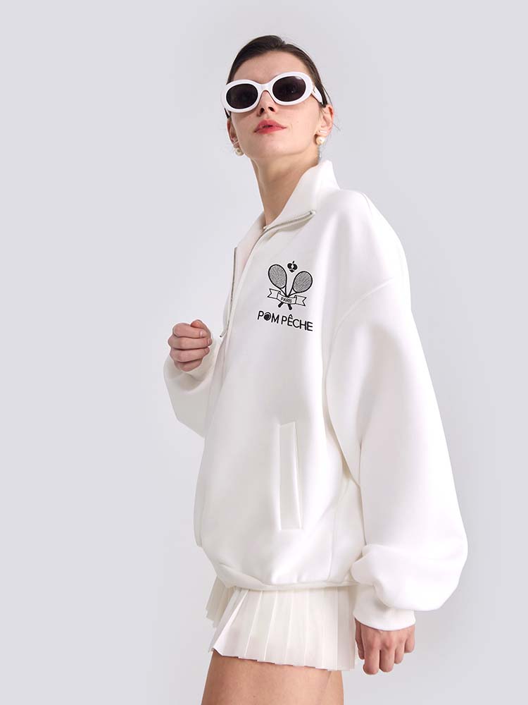 Fiala Unisex White Hoodie