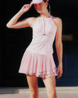 Mesh Halter Tank - Pink