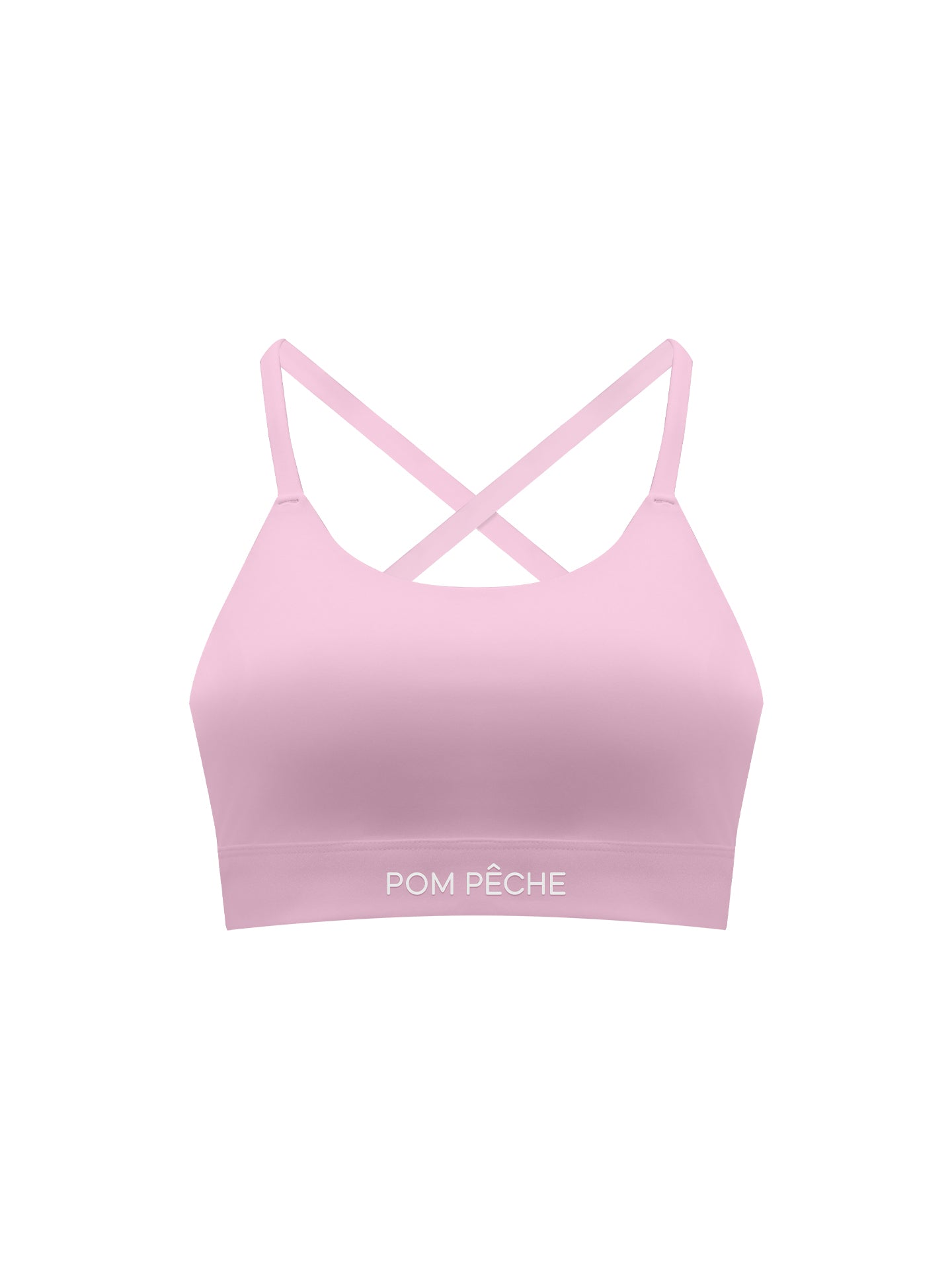 POPPY Cross-Back Active Tank Top - Cherry Blossom Pink