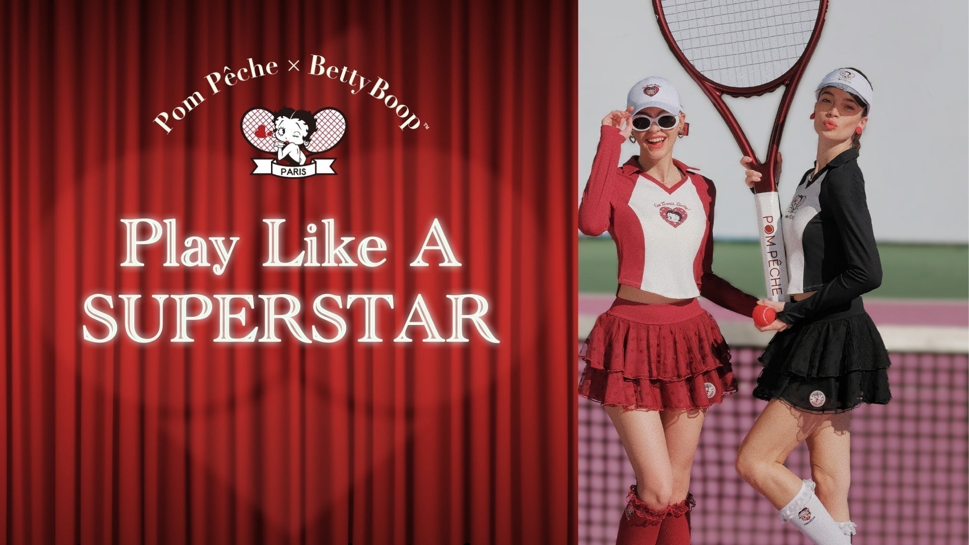 POM PÊCHE x BETTY BOOP PLAY LIKE A SUPERTAR