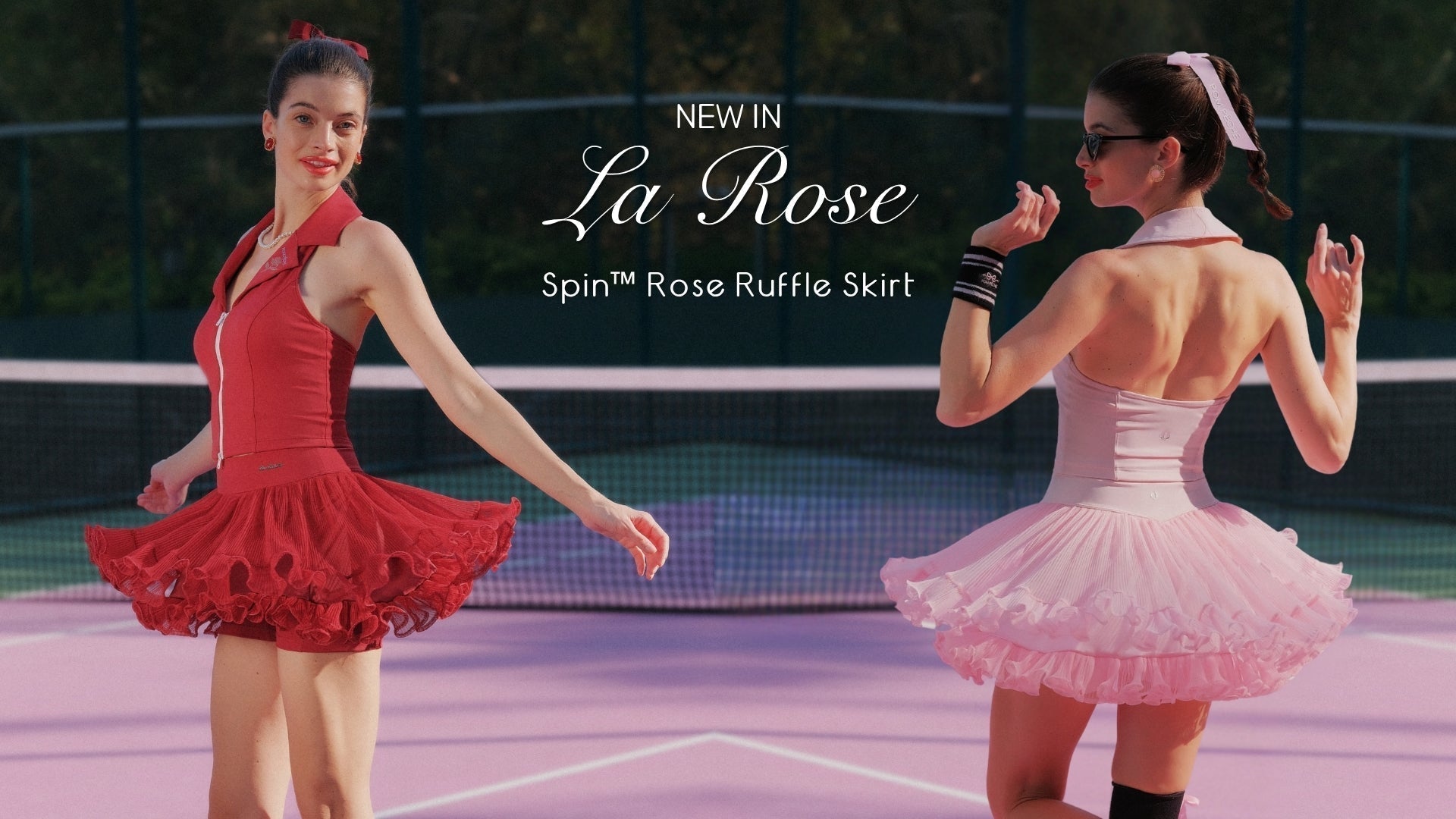 Introducing the Spin™ Rose Ruffle Skirt in Motion