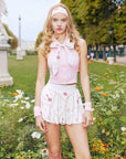 Kelly Gold Chain Pleated Skirt