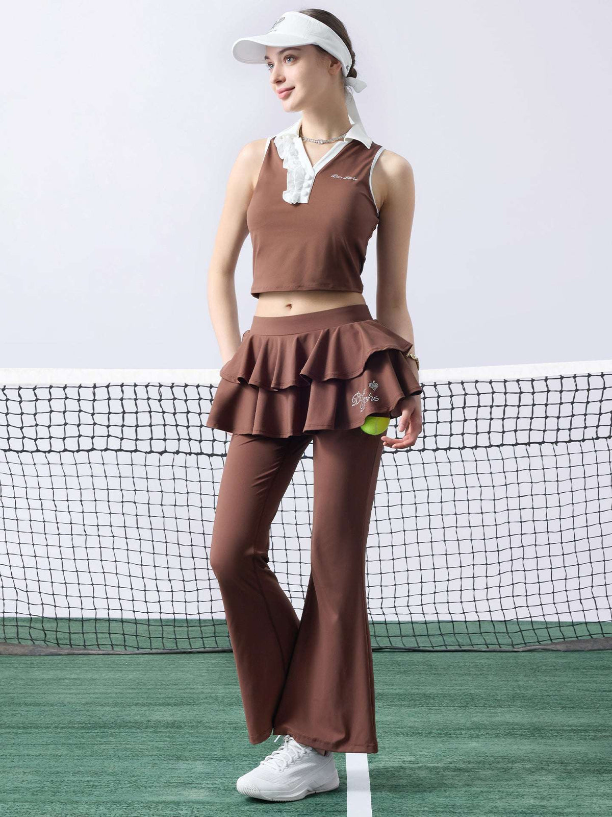 SHAKTI Flared Petal Pant - Mocha