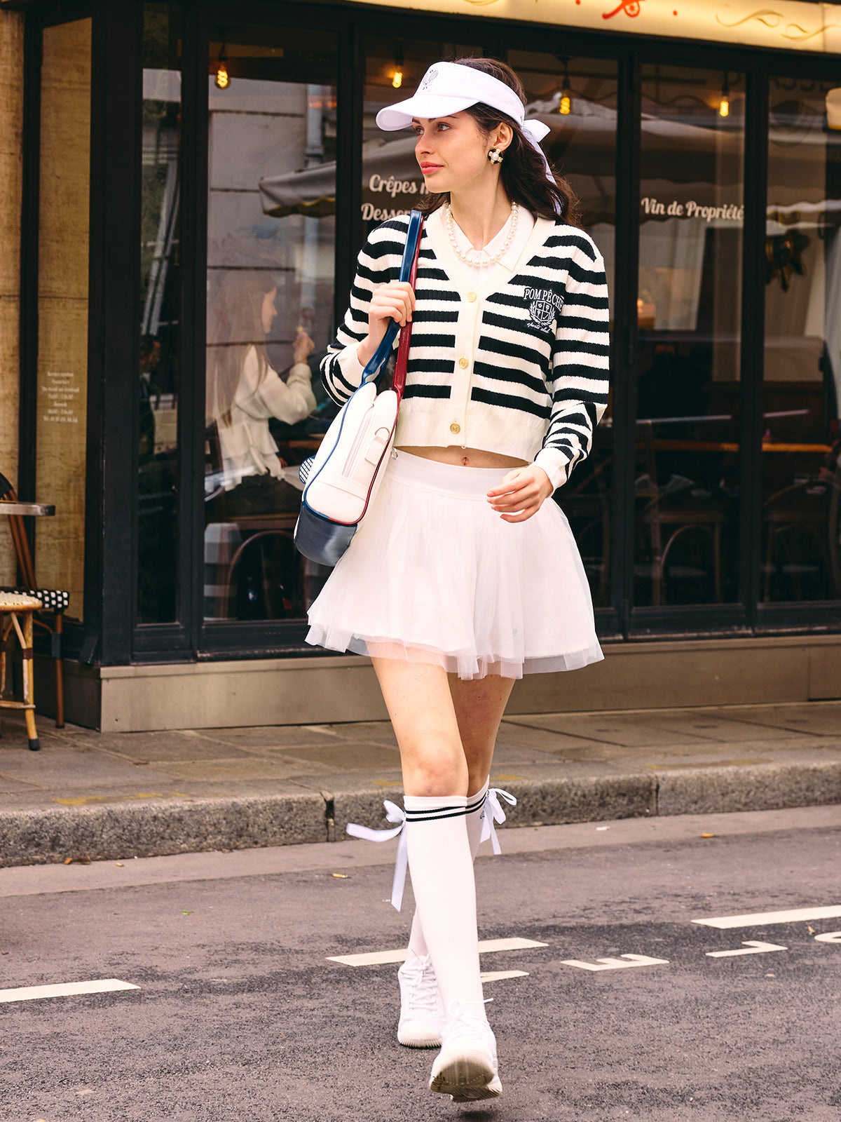 FAYE Striped Cardigan