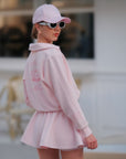 Chic Tennis Sweatshirt - Light Pink