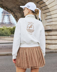 Quarter-Zip Tennis Sweatshirt Gray