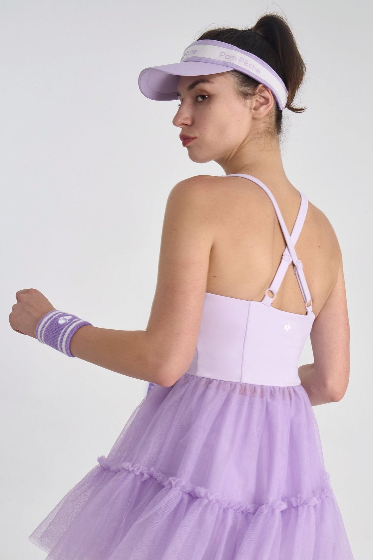 Violet Purple Adjustable Visor Cap Hat