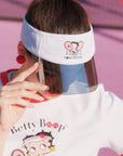 Betty Boop Tennis Visor - White