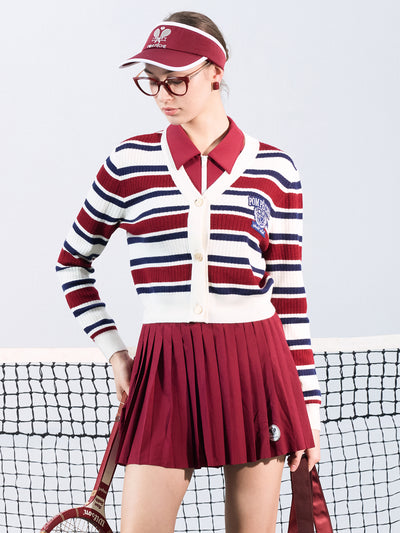 LEDA Striped Cardigan