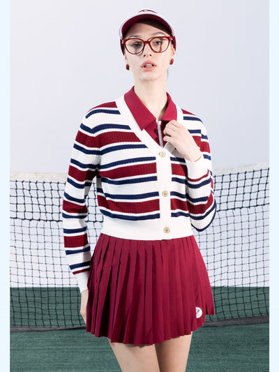 LEDA Striped Cardigan