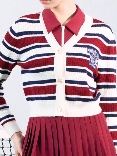 LEDA Striped Cardigan