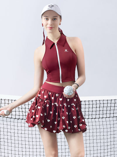 DARCY Blossom A-Line Skirt - Ankara Red