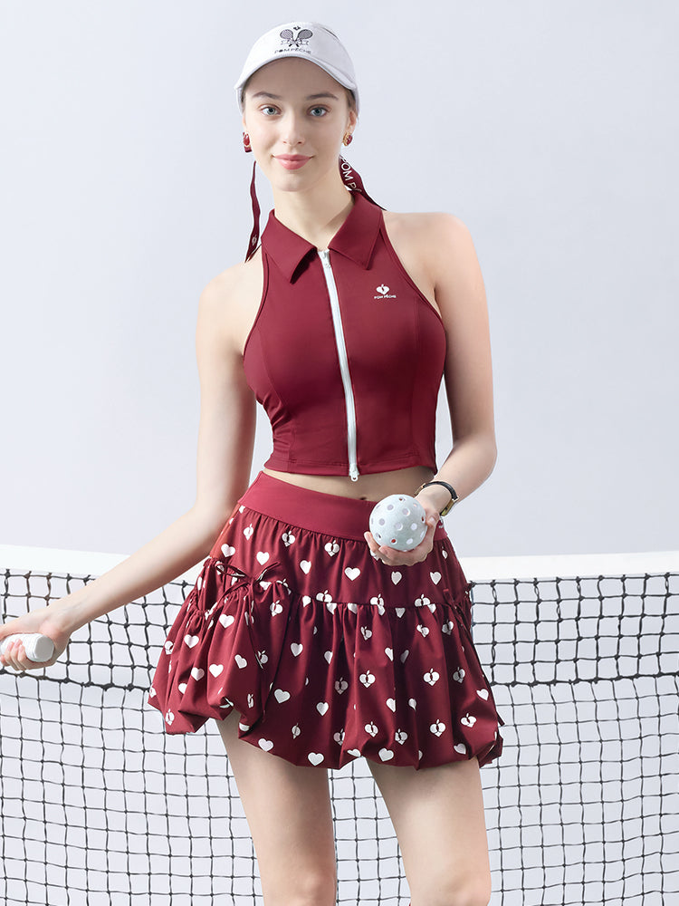 DARCY Blossom A-Line Skirt - Ankara Red