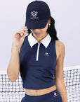 Navy Blue Soft Bow Tennis Cap