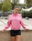 Poise™ Half-Zip Top Performance Sweatshirt-Pink