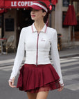 Poise™ V-neck Waffle Sweatshirt Jacket
