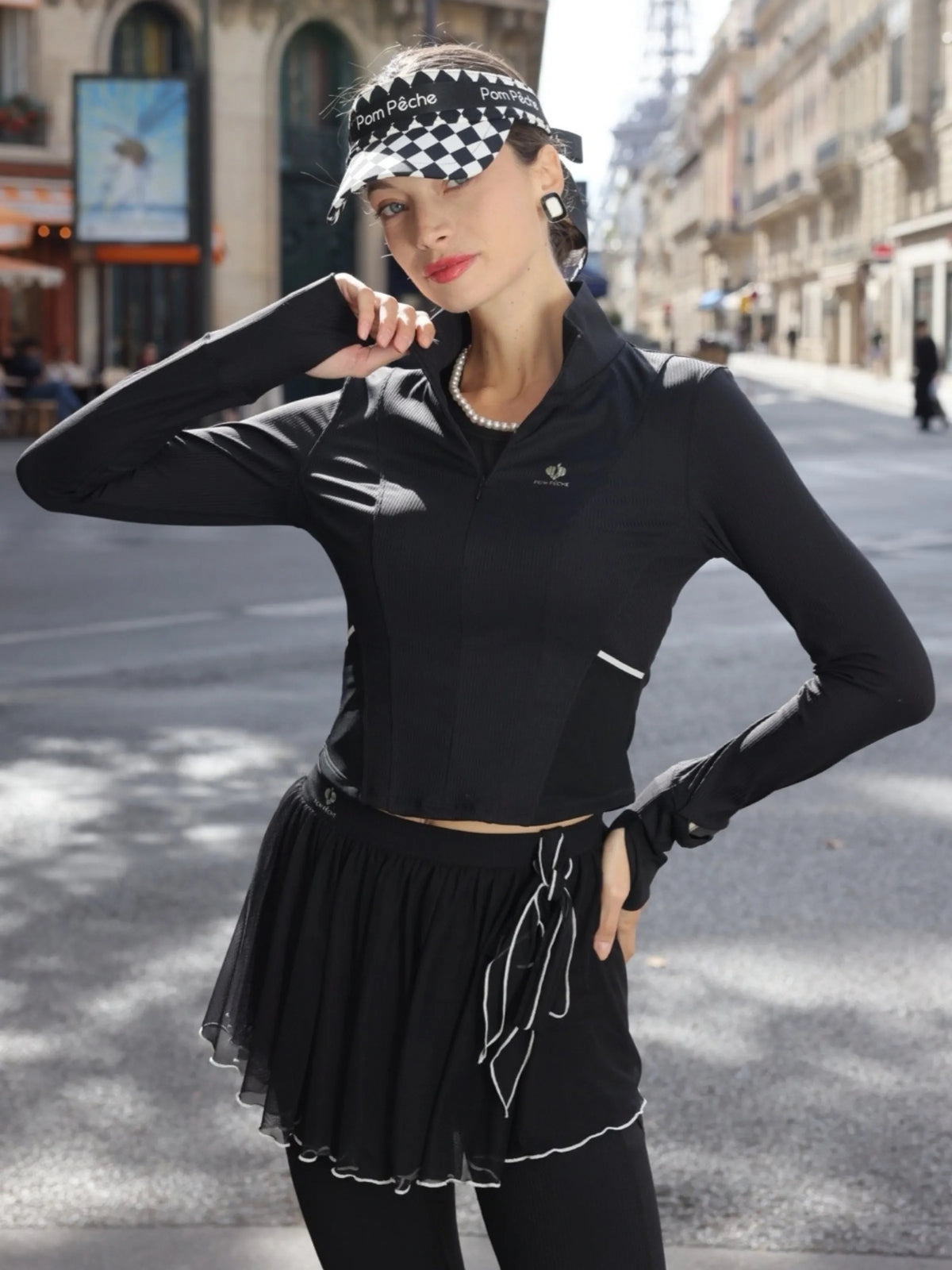 Poise™ Shrink Long Sleve Top - Black