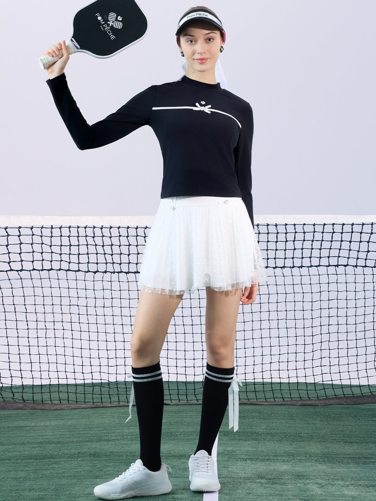 PAZ Bow Long Sleeve Top - Chanson Black