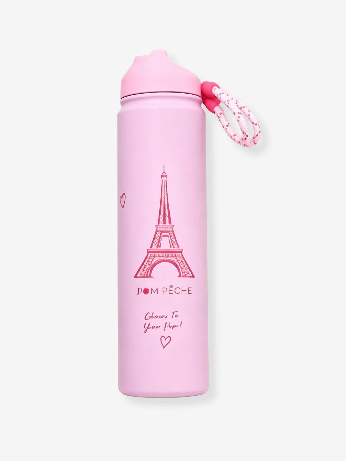 750ml Insulated Tumbler with Straw Lid – Pink