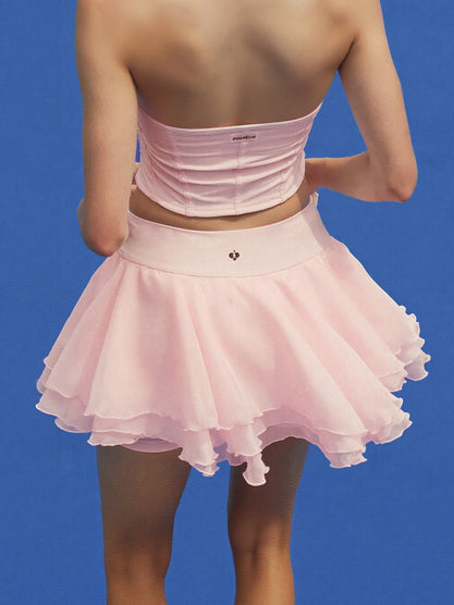 Spin™ Petal Tiered Skirt - Light Pink