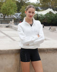 Poise™ Half-Zip Top Performance Sweatshirt-White