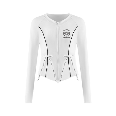 Contour Zip Jacket - White