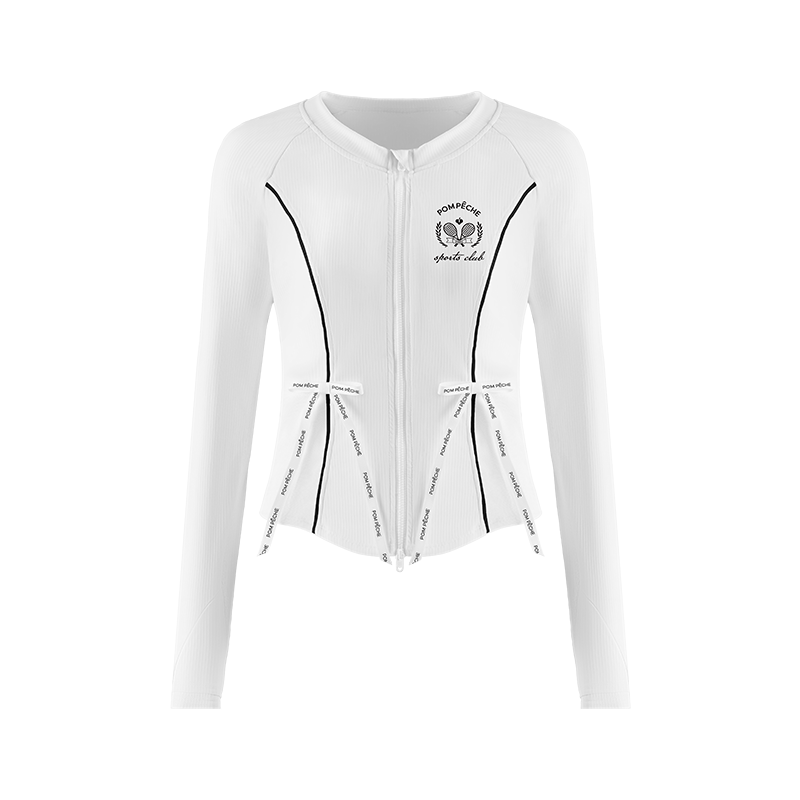 Contour Zip Jacket - White