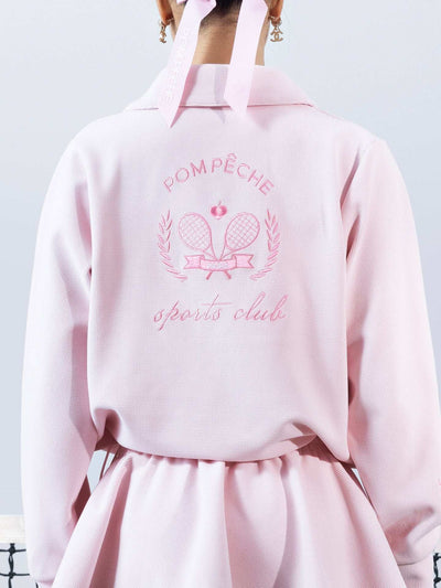 ELIZA Chic Tennis Sweatshirt - Cherry Blossom Pink