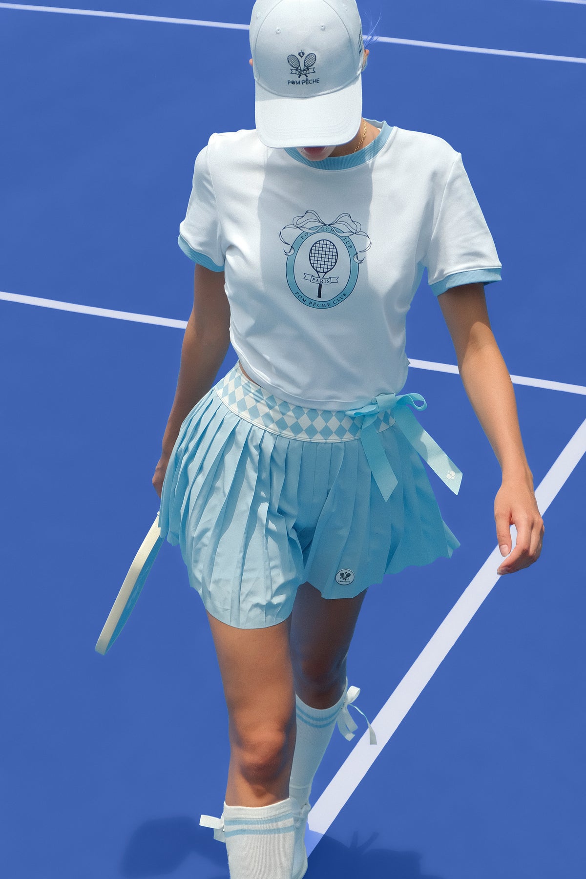KYRA Bow Blue Tee T-shirt