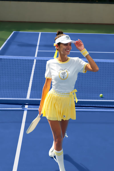 ZOFIA Bow Yellow Tee T-shirt