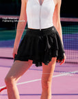 Spin™ Petal Tiered Tennis Skirt - Black