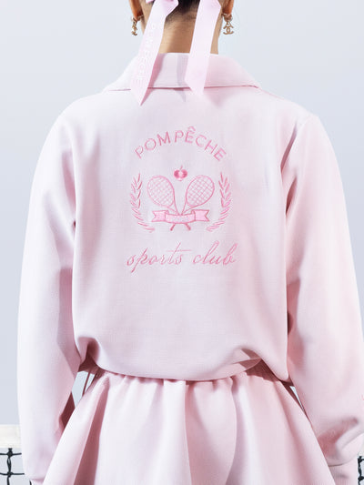 ELIZA Chic Tennis Hoodie - Cherry Blossom Pink
