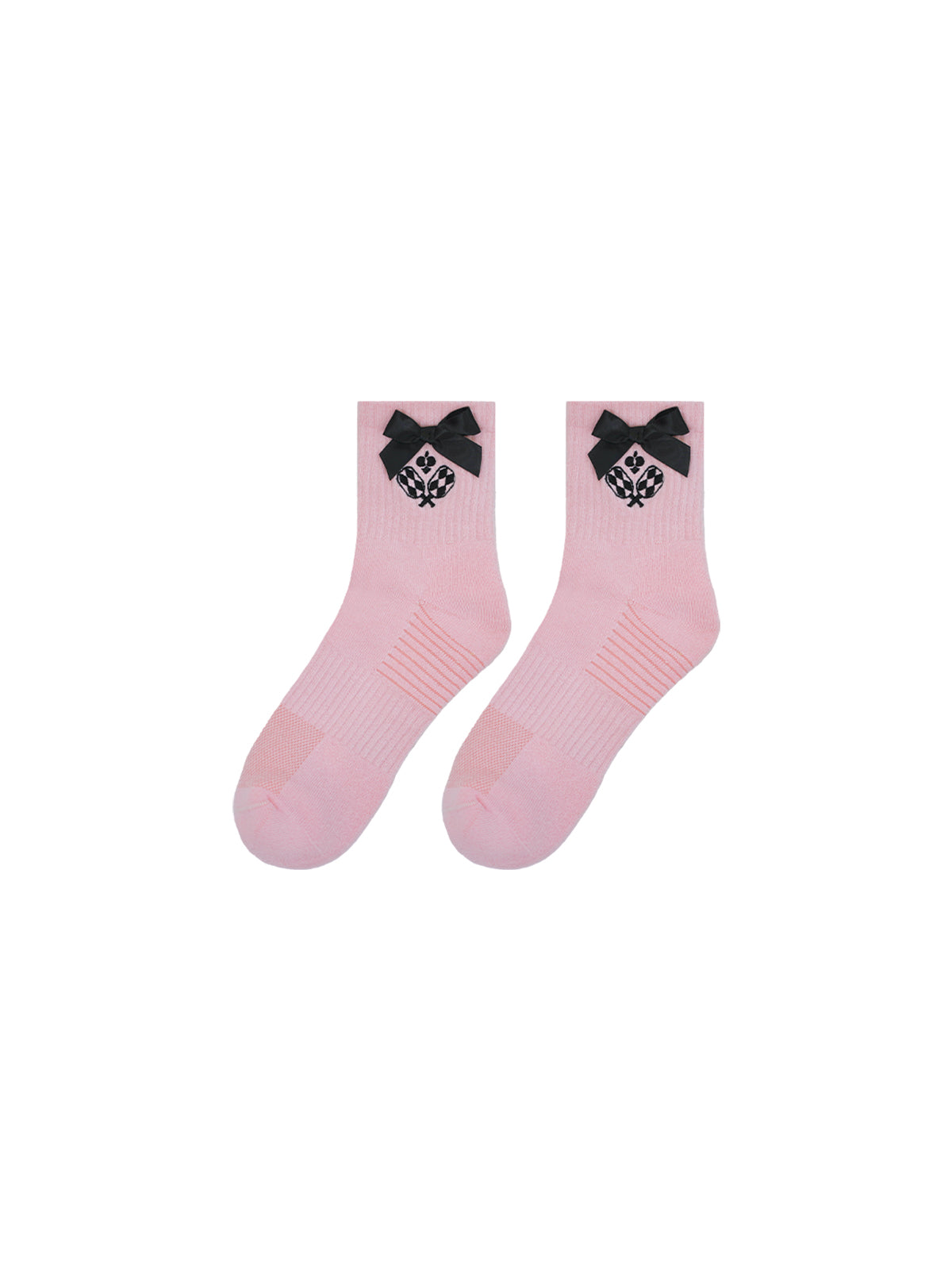 Bow Detail Tennis Crew Socks - Assorted Colors