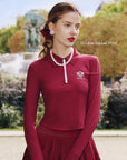 Half-Zip Tennis Collar Top