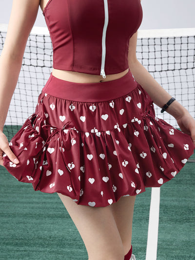 DARCY Blossom A-Line Skirt - Ankara Red