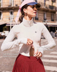 Poise™ Elite Essentials UV Sun Protection Long-Sleeve Athletic Jacket-White