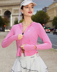 PowerFlow  UV protect Long Sleeve TOP - Rose Pink