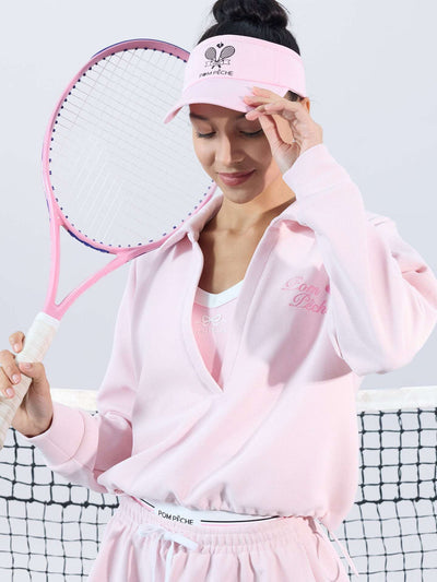 ELIZA Chic Tennis Sweatshirt - Cherry Blossom Pink